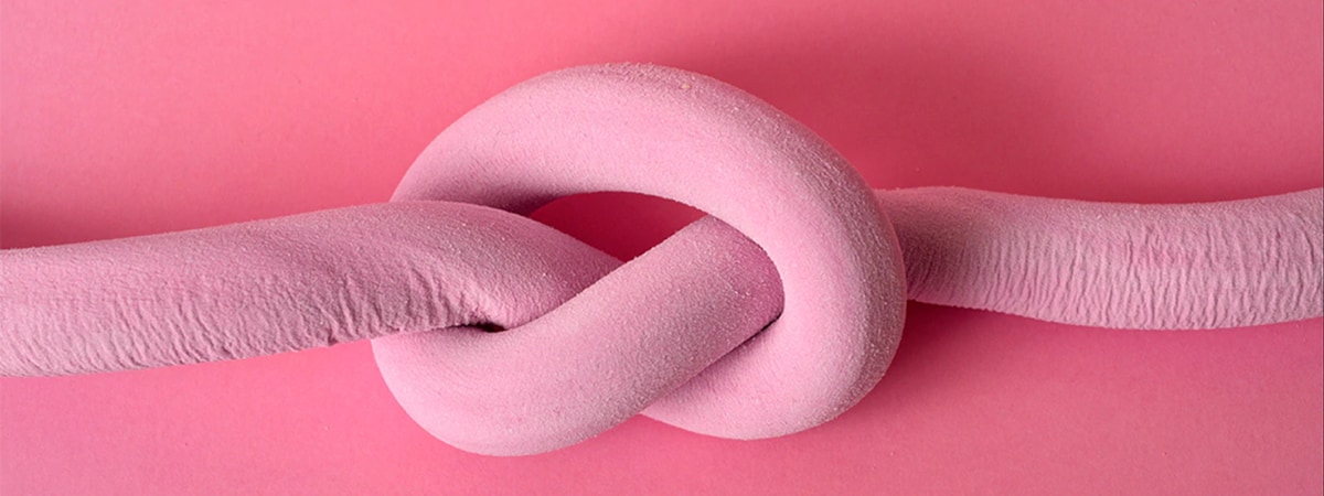 A painfully knotted tube